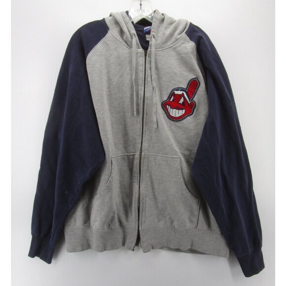 VINTAGE Cleveland Indians Sweatshirt XXL Chief Wahoo Guardians Hoodie* - Picture 1 of 16